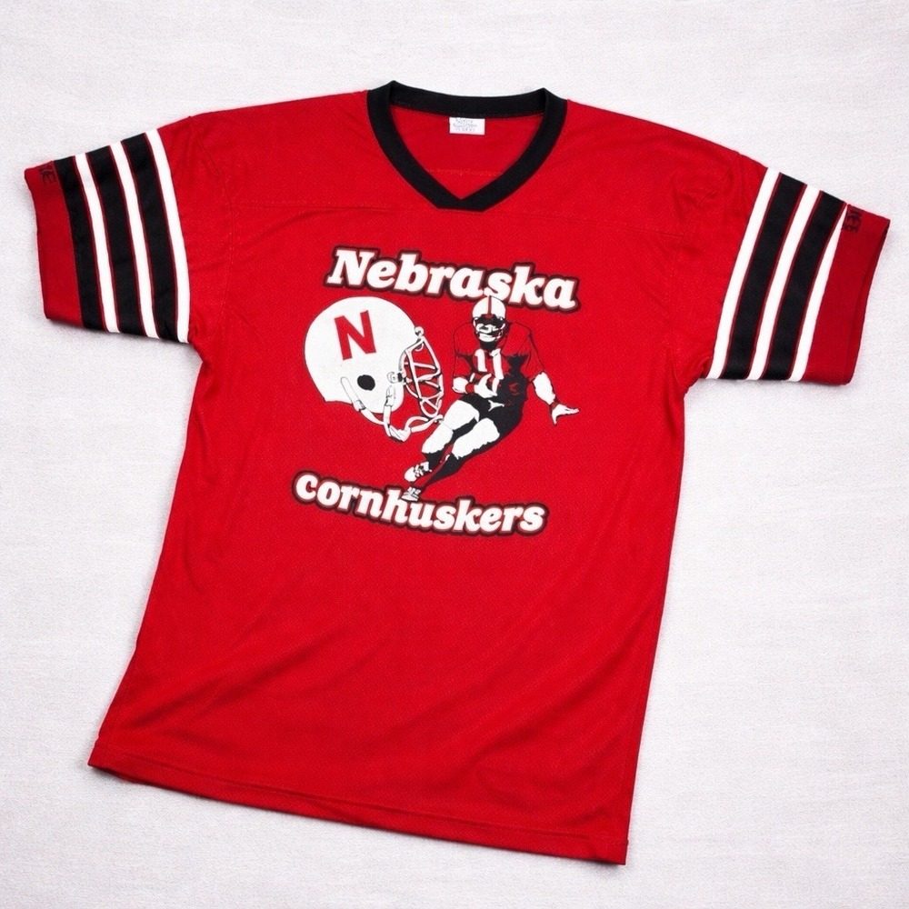 Nebraska Cornhuskers Shirt Mens XL Vintage 90s BIKE USA Single Stitch Red